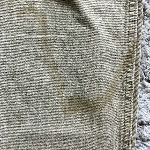 Vintage Wrangler high rise strait wide leg tan denim jeans 30/30 durable. - Picture 6 of 7